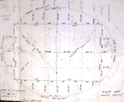 Possibly, the plan for enlargement of the Main Oval <br/>as a football ground, circa 1930s.